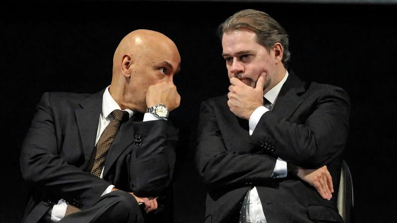 Alexandre de Moraes e Dias Toffoli. (Foto: Fabio Rodrigues-Pozzebom/Agência Brasil)