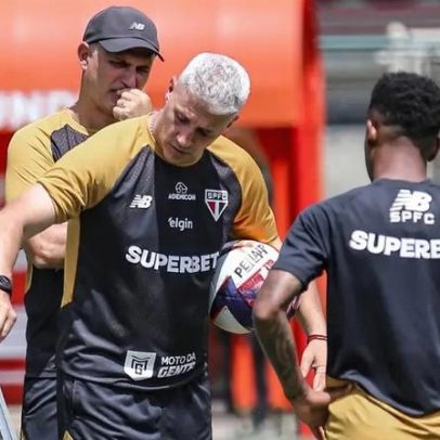São Paulo encerra preparação para duelo com Bragantino; provável escalação