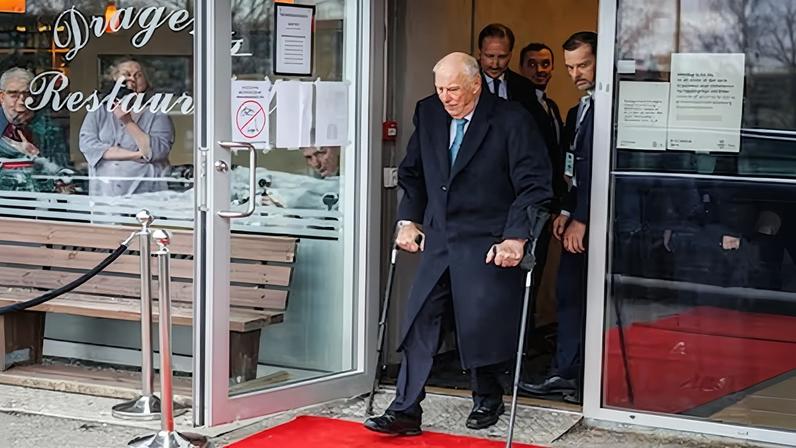 El rey Harald de Noruega, que fue dado de alta este jueves tras ser hospitalizado en Tenerife, en una foto de archivo en Oslo.