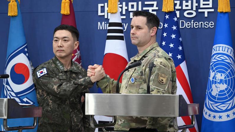 South Korea and U.S. military holds briefing on joint military exercise