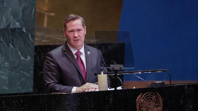 U.S. Ambassador to the United Nations Mike Waltz addresses an event marking the International Holocaust Remembrance Day at the United Nations headquarters in the Manhattan borough of New York City, U.S., January 27, 2026.