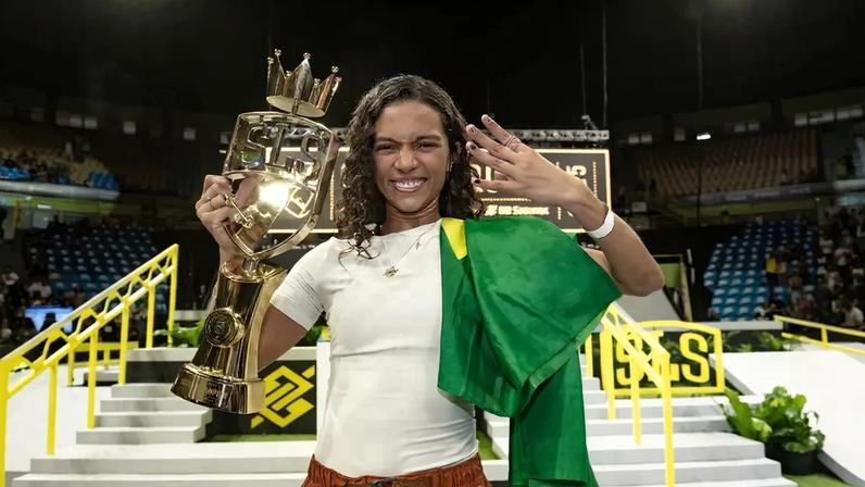 Rayssa Leal é tetracampeã do Super Crown (Foto: Pablo Vaz)