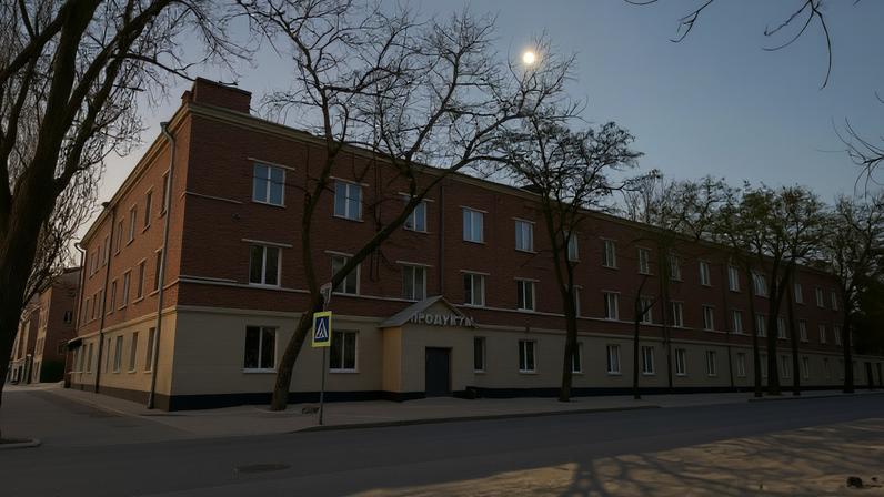 Residential buildings during a power blackout, that according to local authorities was caused by a recent Ukrainian missile attack targeting the regional energy system, amid the Russia-Ukraine military conflict in Belgorod, Russia.