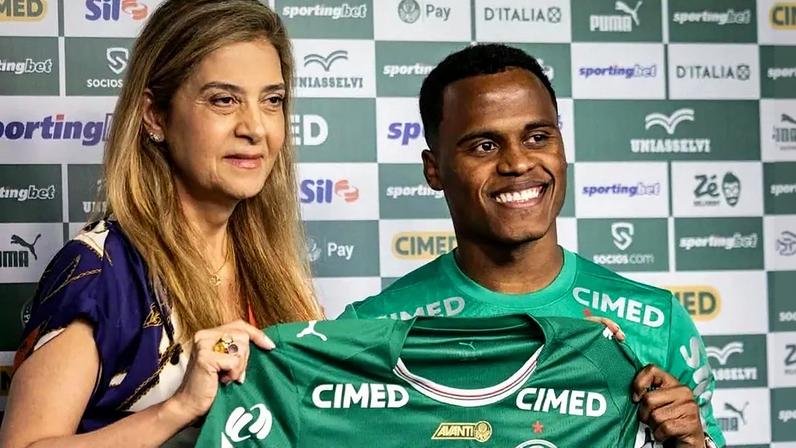 Leila e Arias (Foto: Cesar Greco/Palmeiras/by Canon)