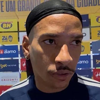 Matheus Pereira reage ao empate do Cruzeiro e diz sentimento amargo