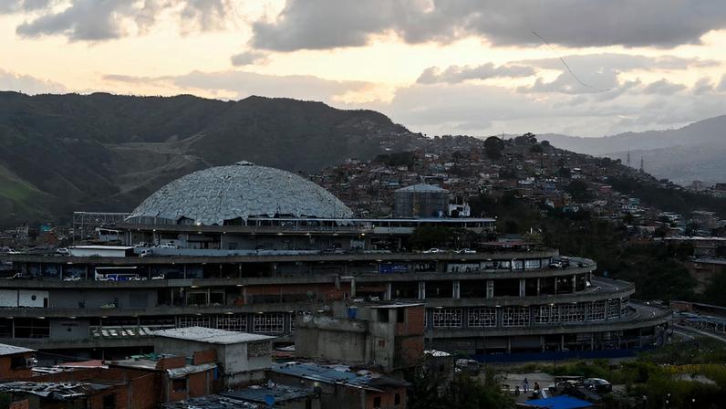 The El Helicoide detention center, after Venezuela's interim president, Delcy Rodriguez, announced a proposed "amnesty law" for hundreds of prisoners, in Caracas, Venezuela, January 31, 2026.