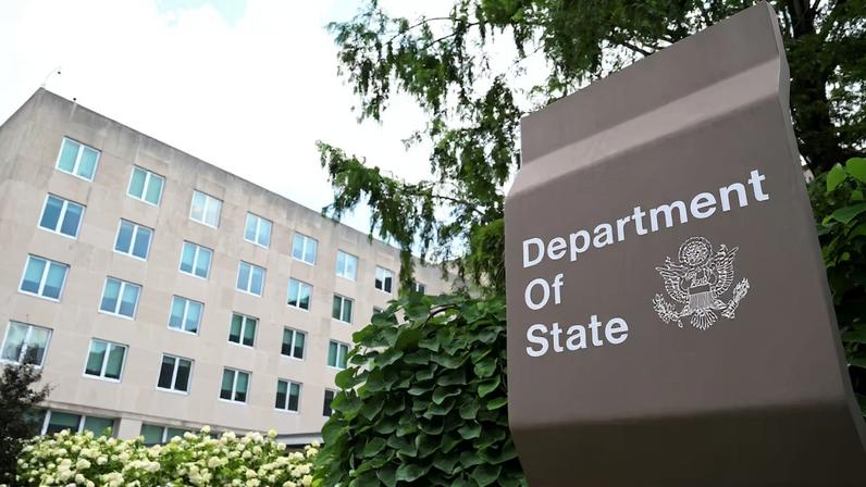 A general view of the U.S. State Department building in Washington, D.C., U.S., July 11, 2025. REUTERS/Annabelle Gordon