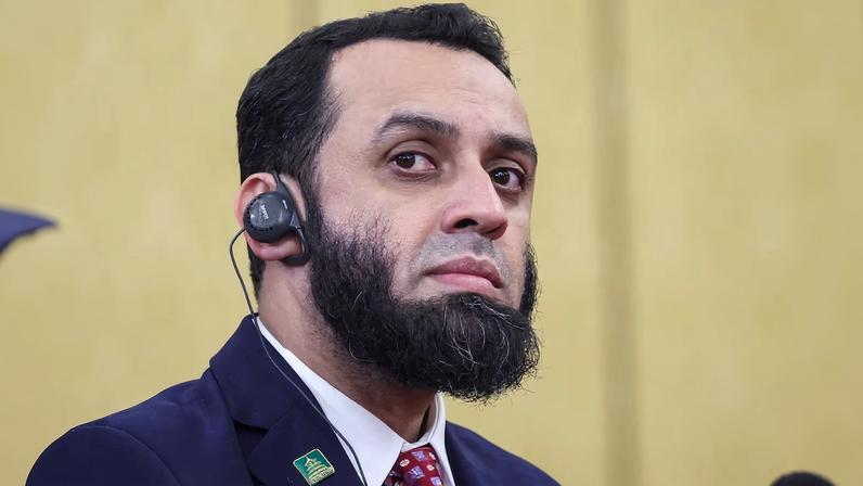 Russian President Vladimir Putin attends a meeting at Diaoyutai State Guesthouse in Beijing