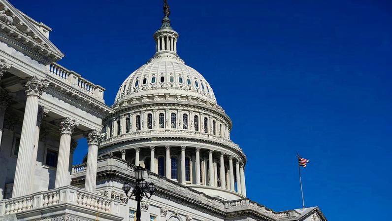 A view of the dome of the U.S. Capitol building, during a vote in the U.S. House of Representatives on a stopgap spending bill to avert a partial government shutdown that would otherwise begin October 1, on Capitol Hill in Washington, D.C. U.S., September 19, 2025. REUTERS/Kent Nishimura/File Photo