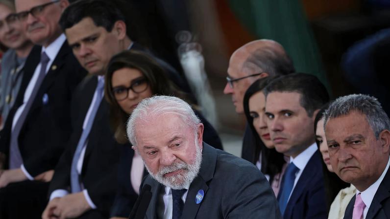 Brazil's President Luiz Inacio Lula da Silva speaks during the launch ceremony of the Brazil Pact to Combat Femicide at the Planalto Palace in Brasilia, Brazil, February 4, 2026.