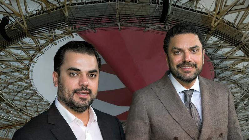 Os irmãos Ramez Al-Khayyat (à esquerda) e Moutaz Al-Khayyat são cidadãos originários da Síria e naturalizados no Catar (Foto:Ilustração- Bloomberg/Getty Images)