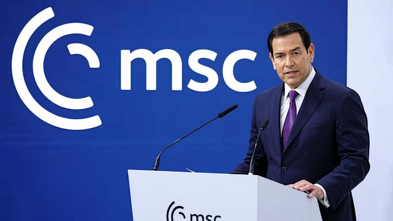 Marco Rubio, este sábado en la Conferencia de Seguridad de Múnich.