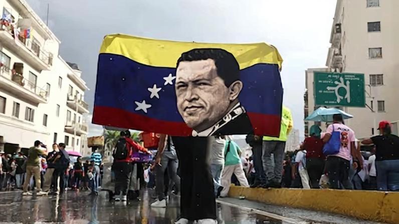 Protesta del oficialismo en Caracas (Venezuela), el 7 de enero.