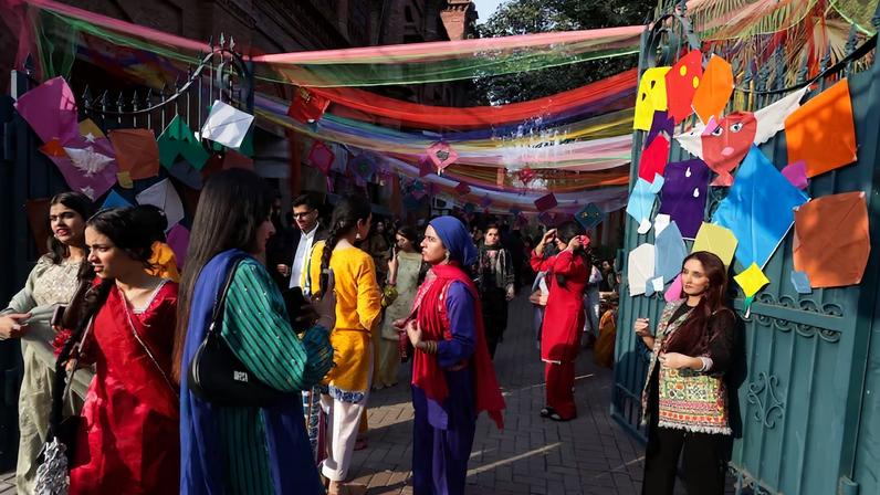 Basant, a kite-flying festival, in Lahore