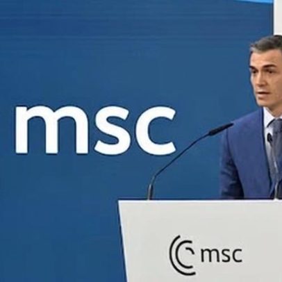 Sánchez faz apelo em Munique contra o risco de proliferação nuclear