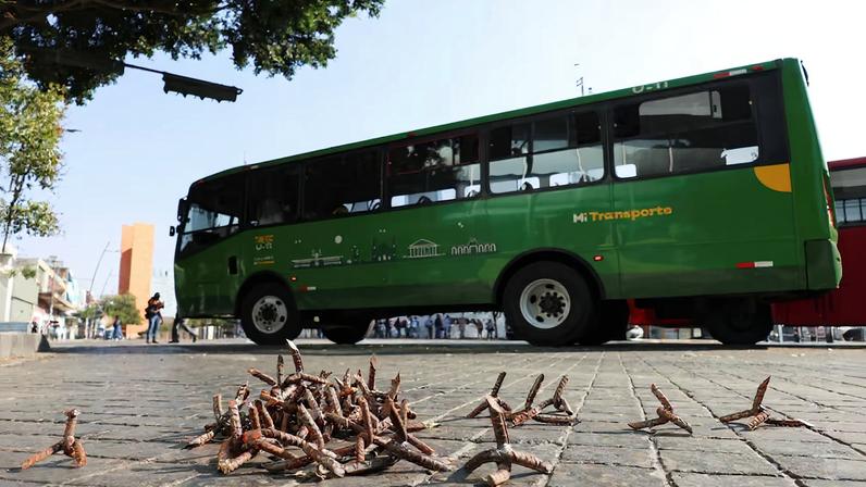 Vehicle fires and roadblocks following security operation in Mexico