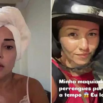 Mulher Abacaxi enfrenta imprevisto com maquiadora horas antes de desfile