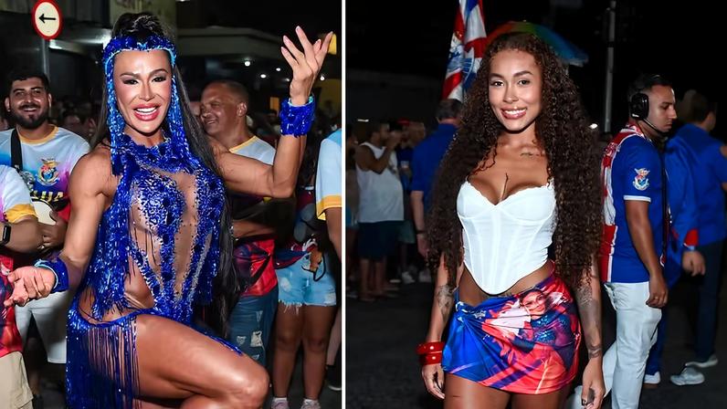 As irmãs Gracyanne Barbosa e Giovanna Jacobina — Foto: Webert Belicio/AgNews