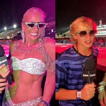 Adriane Galisteu e Vittorio celebram carnaval juntos