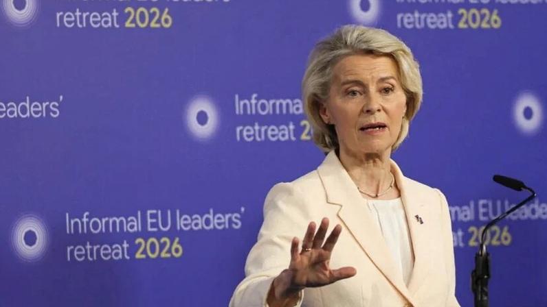 A presidente da Comissão Europeia, Ursula von der Leyen