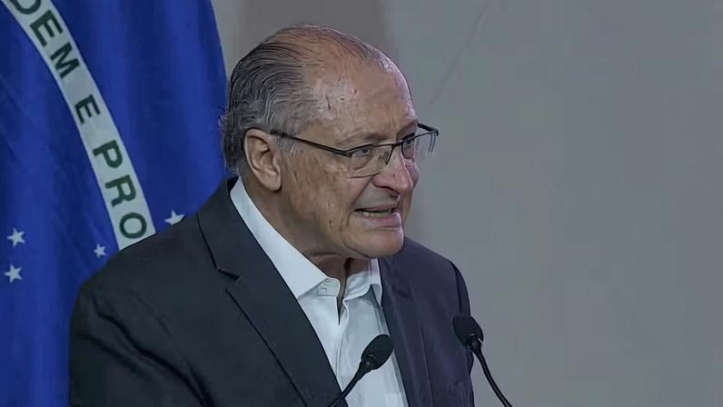 O vice-presidente Geraldo Alckmin — Foto: Reprodução/GloboNews