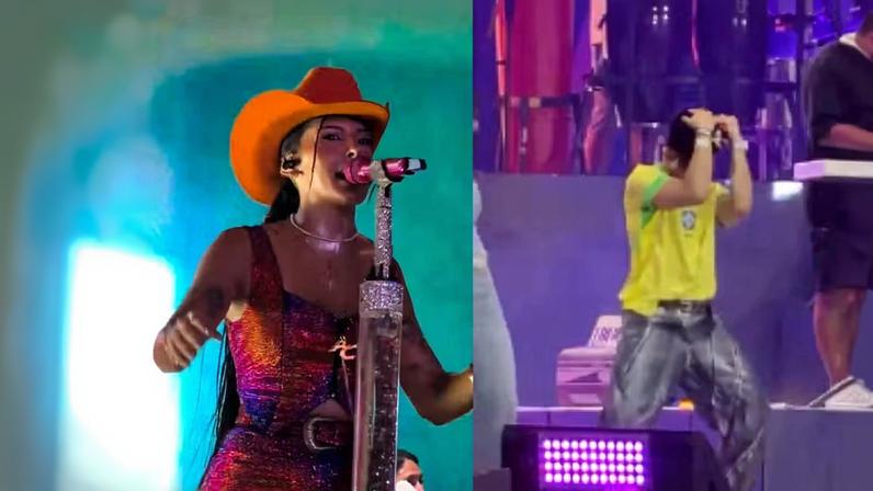 Ana Castela e sul-coreano Hooni se encontram após cantadas do influenciador — Foto: Reprodução / Instagram