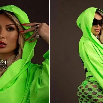 Andressa Urach estreia na Sapucaí com fantasia de 300 mil cristais