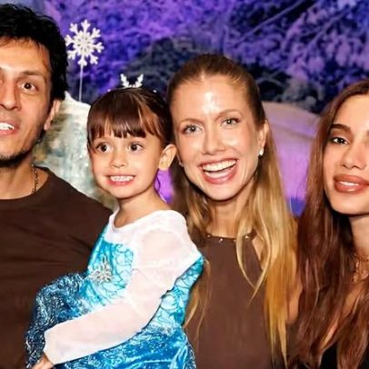 Anitta participa da festa de 3 anos da afilhada Ava, filha de Gabriela Prioli