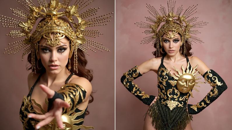 Anitta mostra look para show no Rio — Foto: Fred Othero