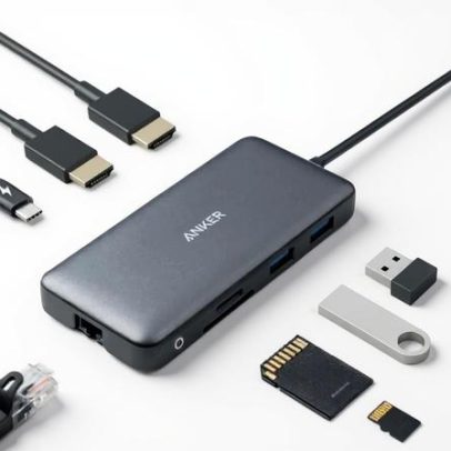 Dock USB-C 8 em 1 da Anker atinge menor preço histórico com margem reduzida