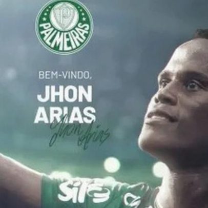 Palmeiras anuncia contratação do colombiano Jhon Arias