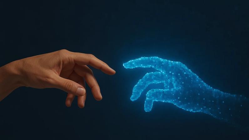 Discussão sobre os desafios da fé na era da inteligência artificial.