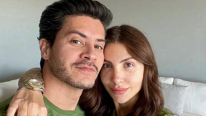 Arthur Aguiar e Jheny Santucci — Foto: Reprodução/Instagram