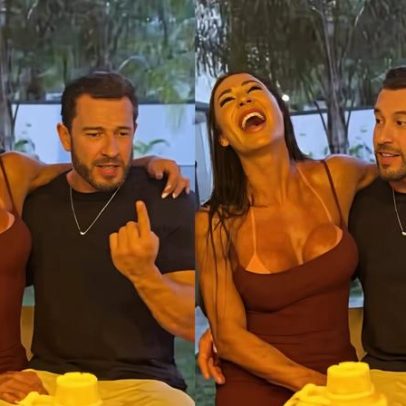 Gracyanne Barbosa ri ao ver namorado contar como é dormir com ela