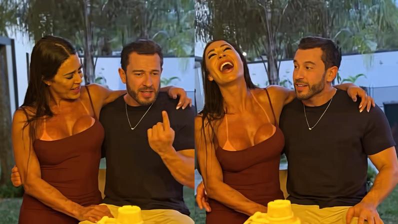 Gracyanne Barbosa e Gabriel Cardoso — Foto: Reprodução/Instagram