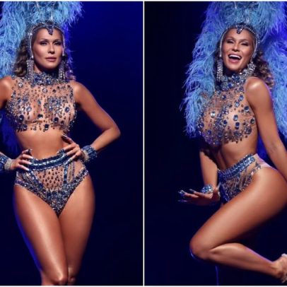 Lívia Andrade chega ansiosa ao Carnaval com look transparente