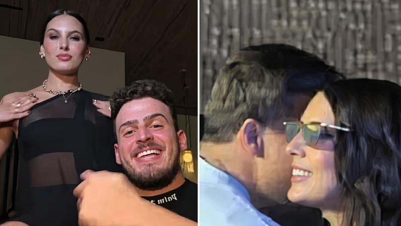Ana Castela e Jon Vlogs conversaram ao pé do ouvido em festa