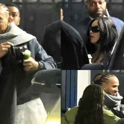 Kim Kardashian e Lewis Hamilton chegam juntos a hotel em Paris