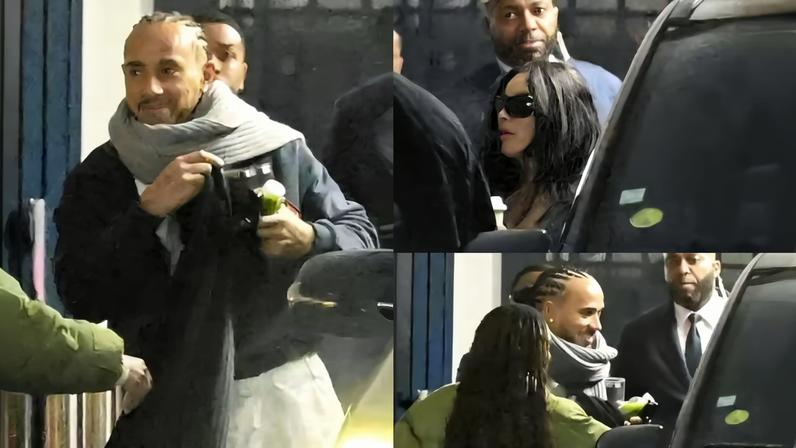 Kim Kardashian e Lewis Hamilton — Foto: The Grosby Group