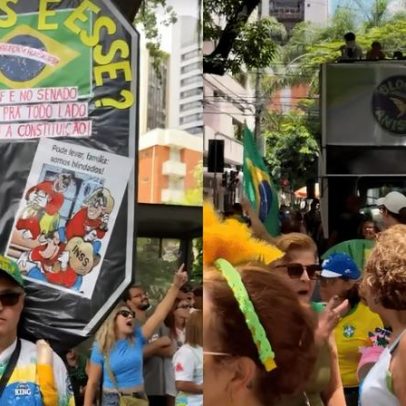 Direita monta Bloco da Anistia em BH e pede liberdade de Bolsonaro