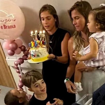 Bia e Branca Feres comemoram aniversário na maternidade