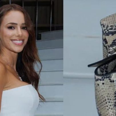 Bruna Biancardi chega para palestrar sobre maternidade evento com bolsa grifada