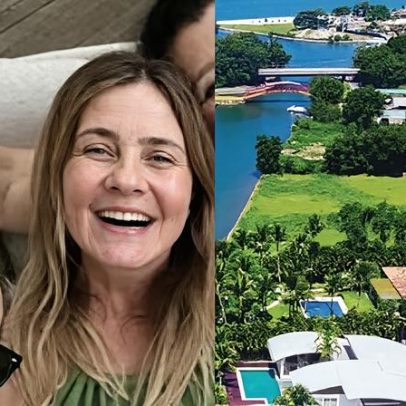 Adriana Esteves tem mansão de 4 mil m² no RJ, vizinha de Neymar e Virgínia