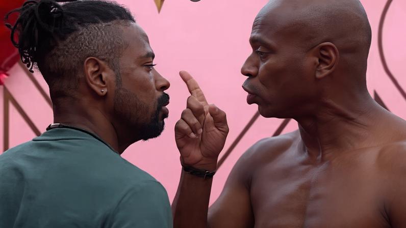 Leandro Boneco e Edilson no BBB 26 — Foto: Reprodução/TV Globo