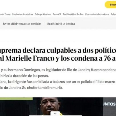 Condenação de irmãos Brazão pela morte de Marielle repercute na imprensa mundial