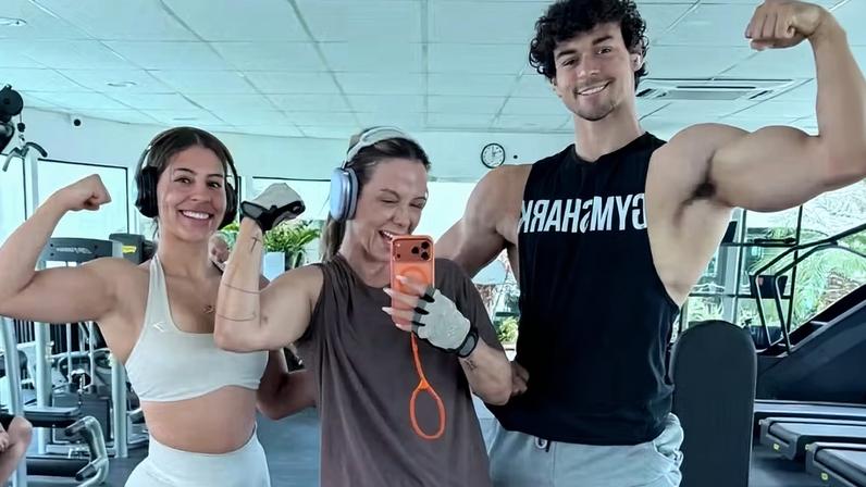 Jarline Batista, Carla Perez e Victor Alexandre — Foto: Reprodução/ Instagram