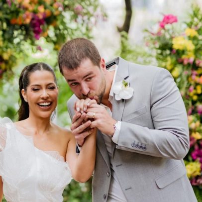 Laís Caldas e Gustavo Marsengo completam um ano de casamento