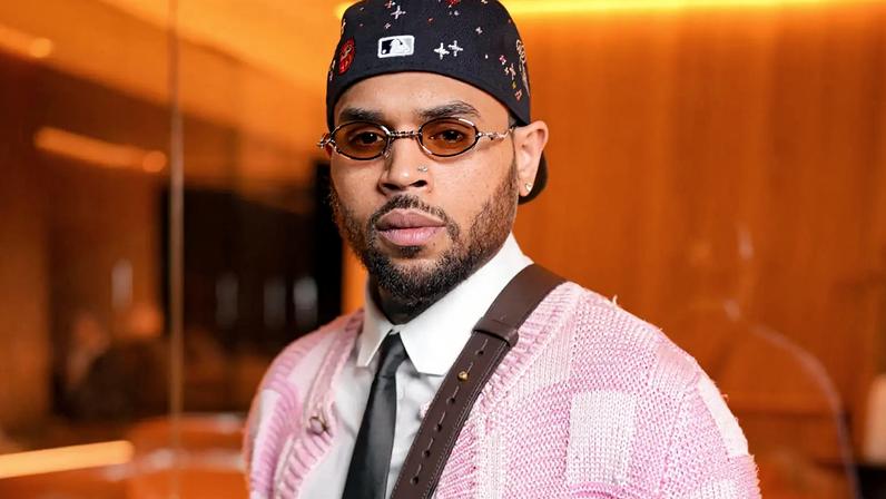 Chris Brown on Jan. 20, 2026 in Paris, France.
