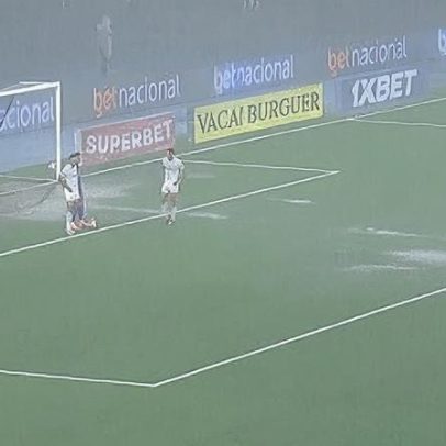 Botafogo x Fluminense é paralisado por temporal no Rio de Janeiro
