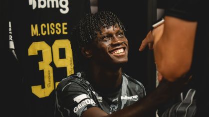 Cissé no vestiário do Atlético-MG